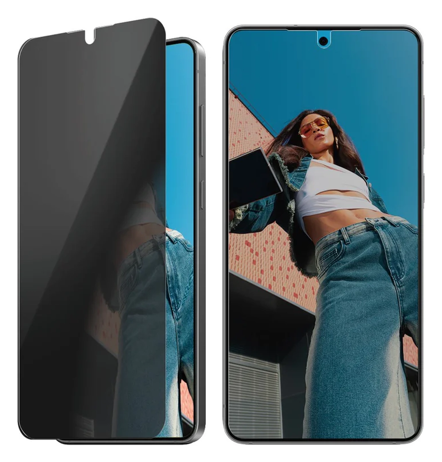 PanzerGlass Ultra-Wide Samsung Galaxy S25 Edge Privacy Glass EasyAligner afbeelding 2