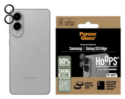 PanzerGlass Hoops Rings Samsung Galaxy S25 Edge Camera Lens Protector Glas Zwart afbeelding