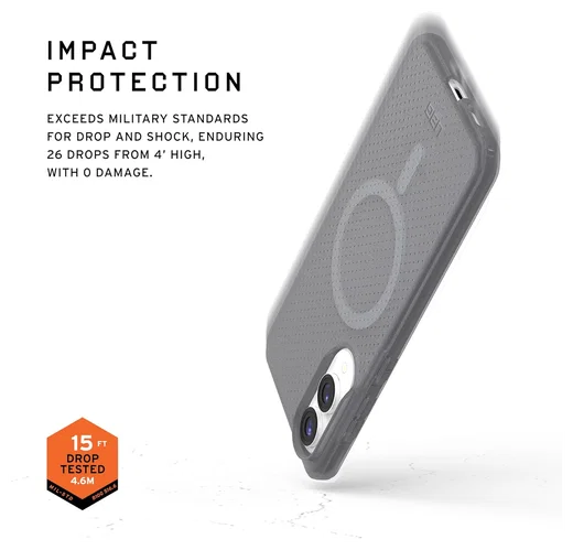 UAG Dot Qi2 Samsung Galaxy S25 Edge Hoesje MagSafe Back Cover Ash afbeelding 4