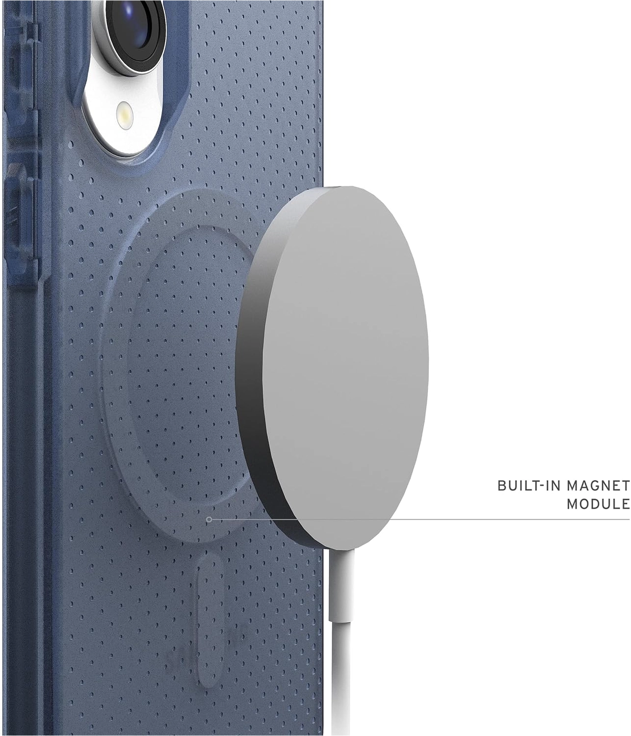 UAG Dot Qi2 Samsung Galaxy S25 Edge Hoesje MagSafe Back Cover Blauw afbeelding 4