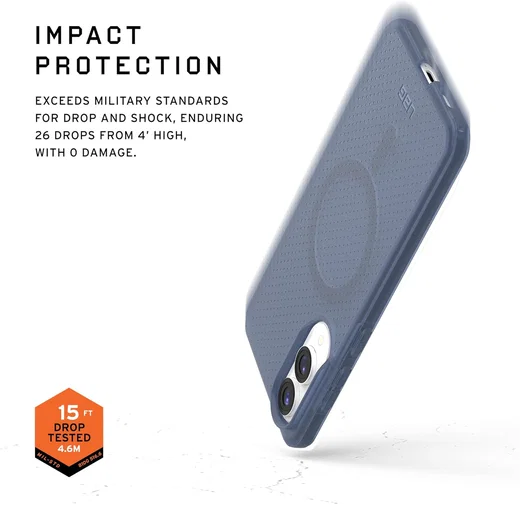 UAG Dot Qi2 Samsung Galaxy S25 Edge Hoesje MagSafe Back Cover Blauw afbeelding 5