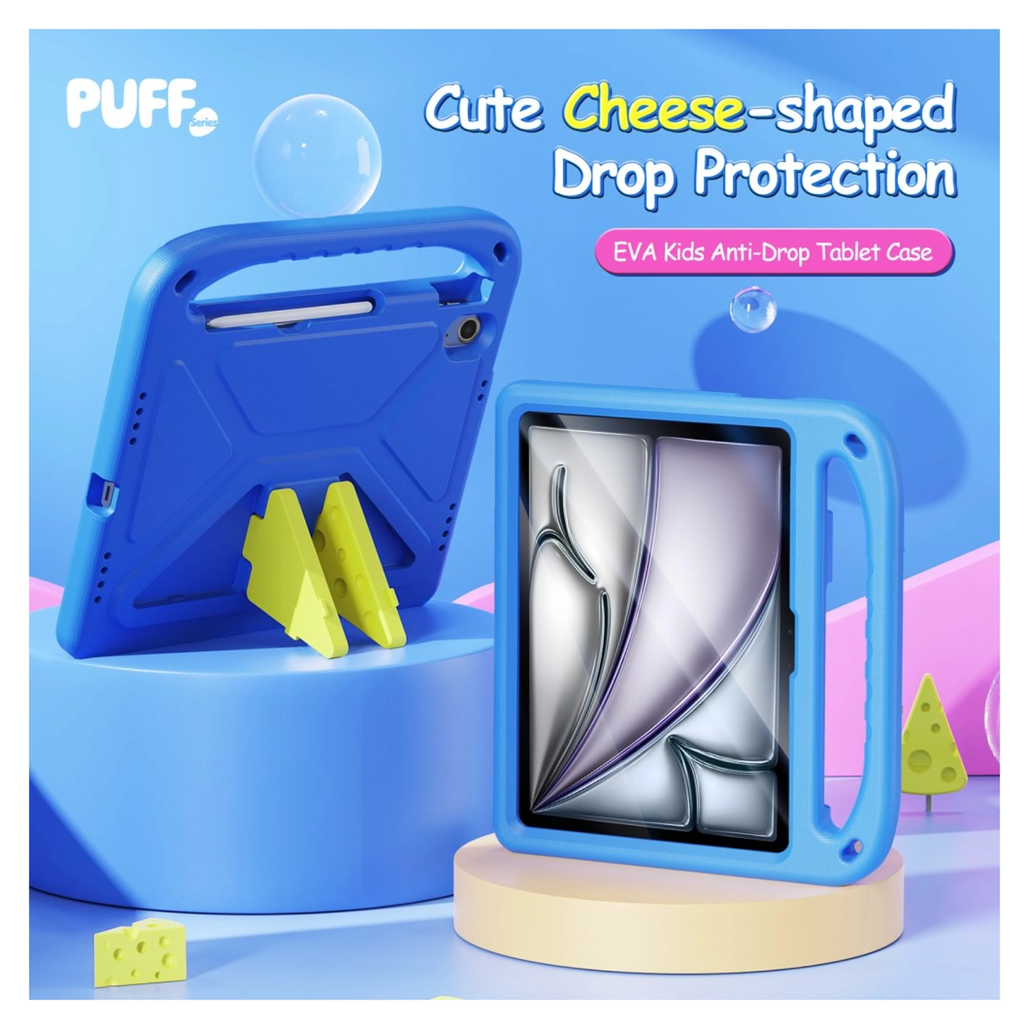 Dux Ducis iPad Air 11 (24/25/26) / Pro 11 (2024/2025) Kinder Tablethoes Blauw afbeelding 3