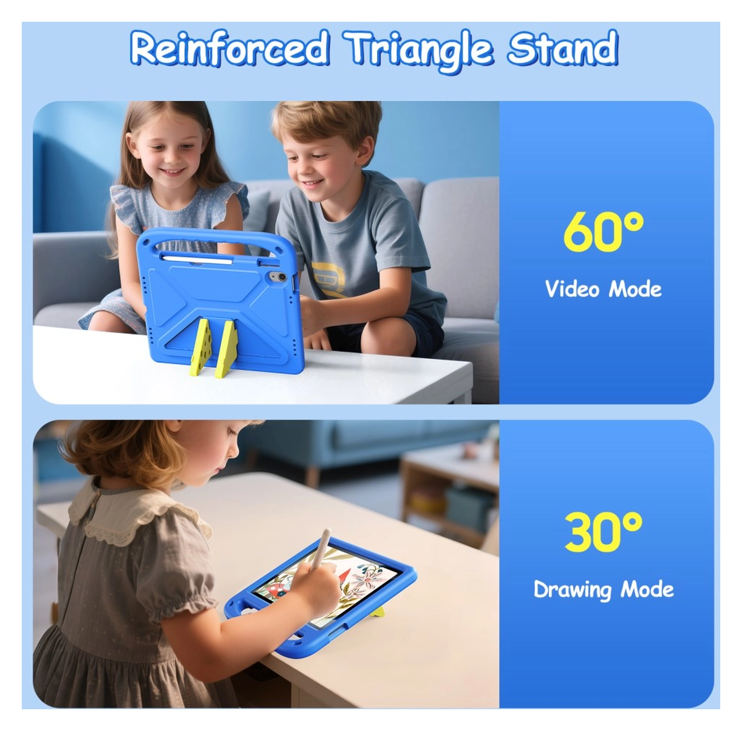 Dux Ducis iPad Air 11 (24/25/26) / Pro 11 (2024/2025) Kinder Tablethoes Blauw afbeelding 7