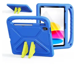 Dux Ducis PUFF iPad 11 (2025) / 10.9 (2022) Kinder Tablethoes met Handvat Blauw afbeelding