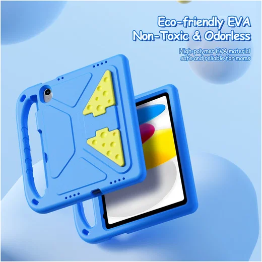 Dux Ducis PUFF iPad 11 (2025) / 10.9 (2022) Kinder Tablethoes met Handvat Blauw afbeelding 4