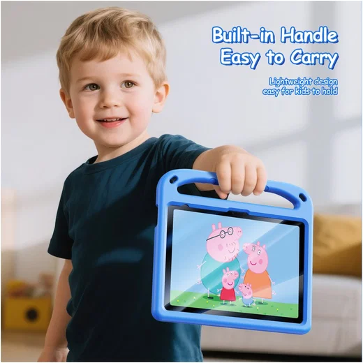 Dux Ducis PUFF iPad 11 (2025) / 10.9 (2022) Kinder Tablethoes met Handvat Blauw afbeelding 6