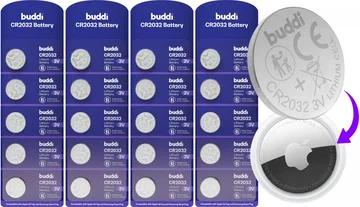 Buddi Apple AirTag Batterij CR2032 Lithium Knoopcelbatterij 210mh / 3V (20-Pack)