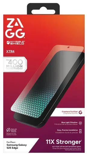 ZAGG InvisibleShield Glass XTR4 Samsung Galaxy S25 Edge Screen Protector afbeelding 4
