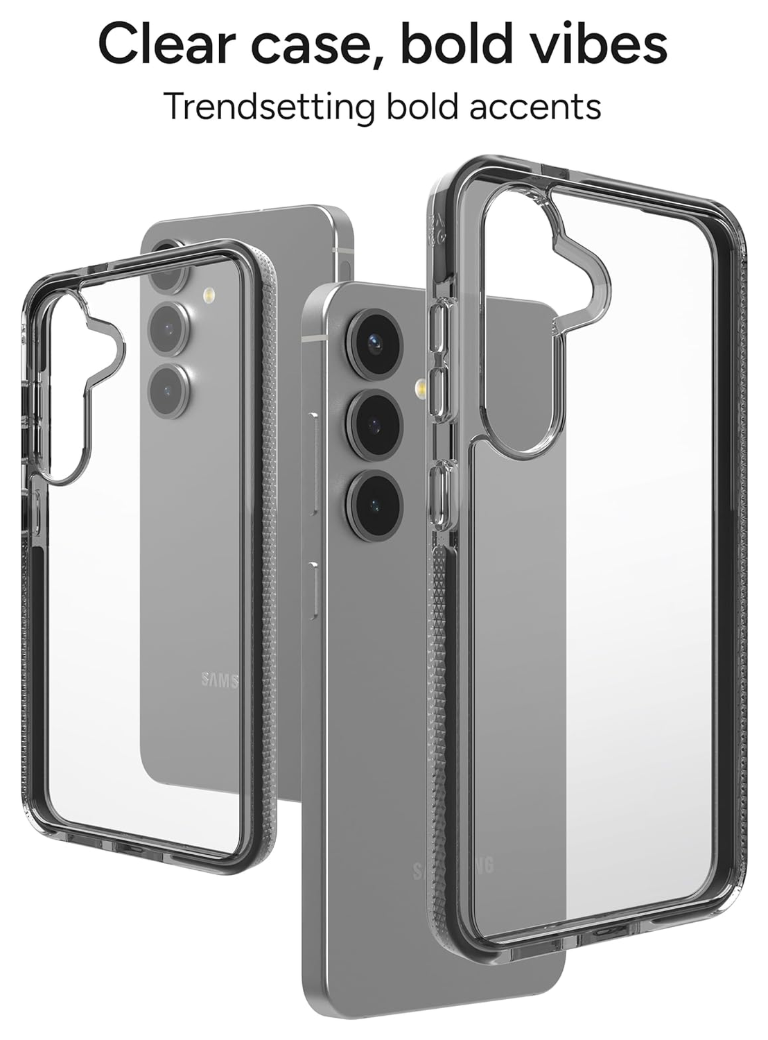 ZAGG Santa Cruz Samsung Galaxy S25 Edge Hoesje Back Cover Zwart afbeelding 3