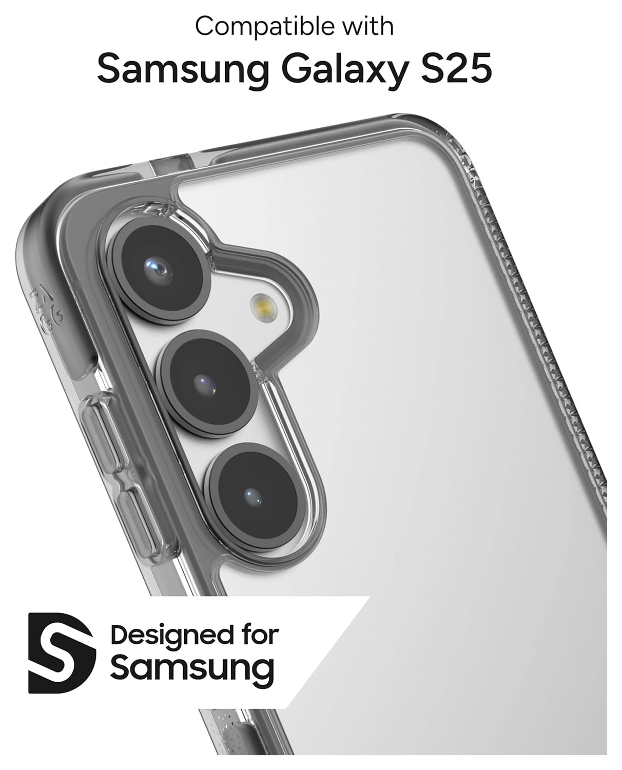 ZAGG Santa Cruz Samsung Galaxy S25 Edge Hoesje Back Cover Zwart afbeelding 4