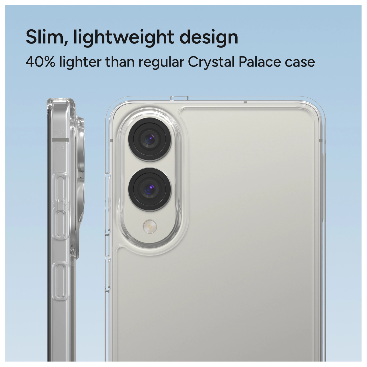 ZAGG Crystal Palace Lite Samsung Galaxy S25 Edge Hoesje Back Cover Transparant afbeelding 5