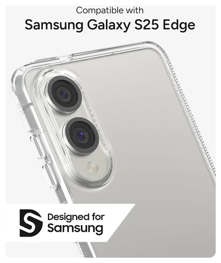 ZAGG Crystal Palace Samsung Galaxy S25 Edge Hoesje 4M DropProof Transparant afbeelding 2