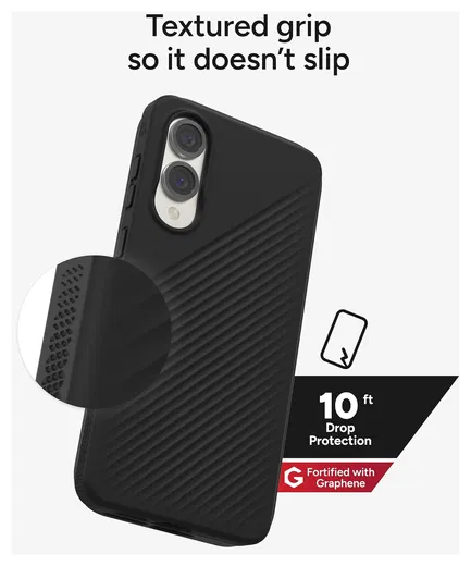 ZAGG Luxe Samsung Galaxy S25 Edge Hoesje Back Cover 3M Valbescherming Zwart afbeelding 3