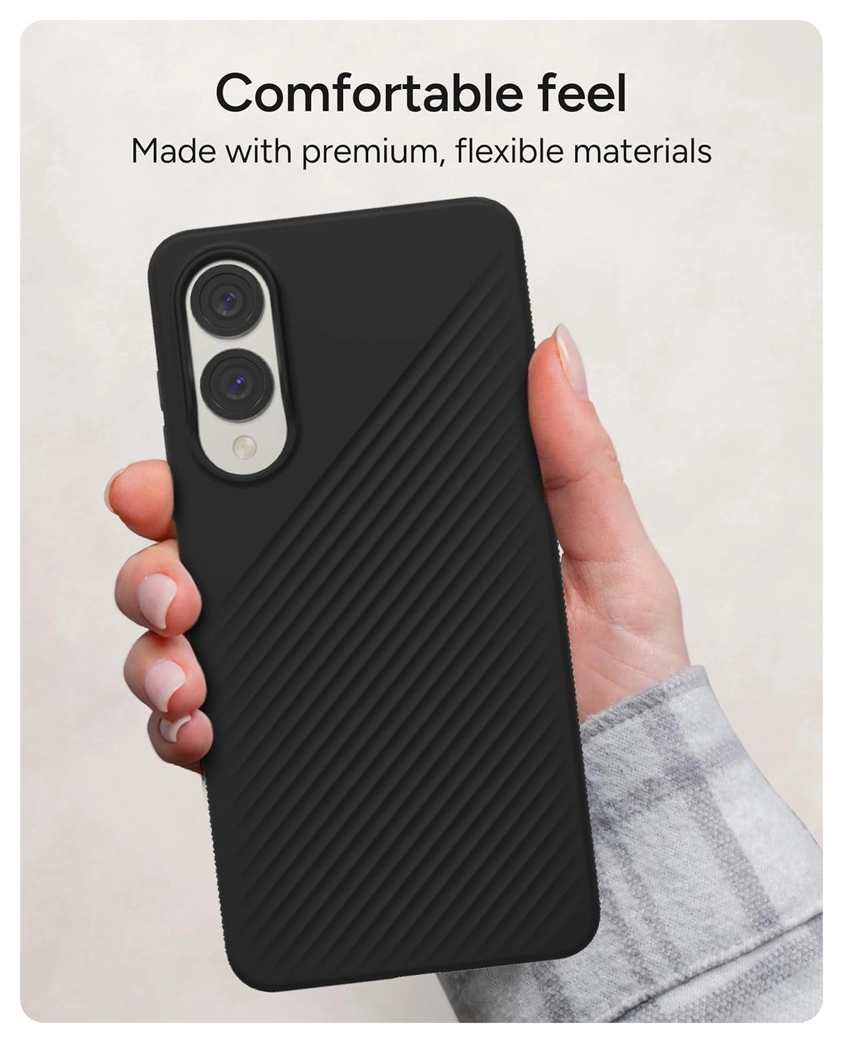 ZAGG Luxe Samsung Galaxy S25 Edge Hoesje Back Cover 3M Valbescherming Zwart afbeelding 6