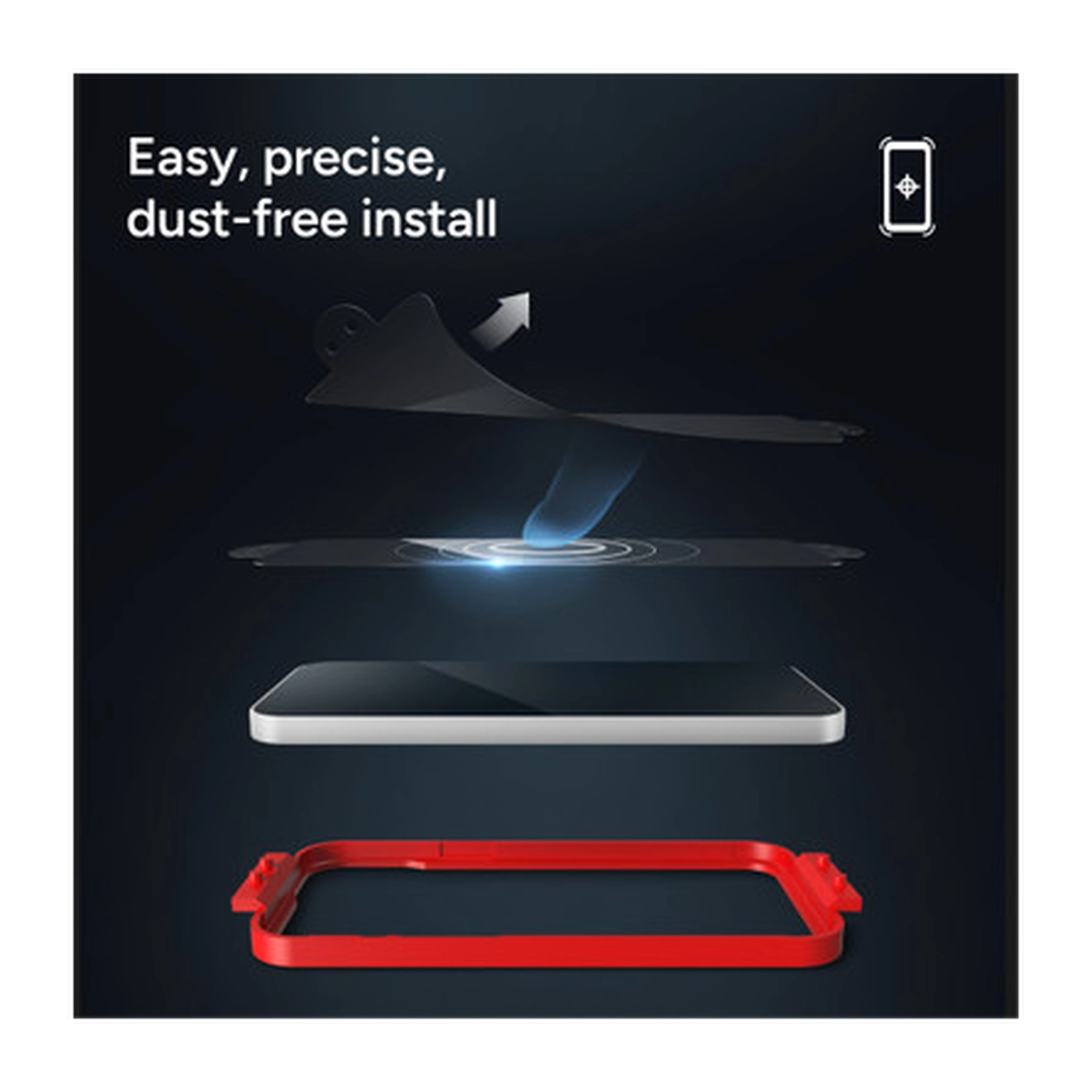 InvisibleShield Glass Elite Samsung Galaxy S25 Edge Screen Protector afbeelding 4