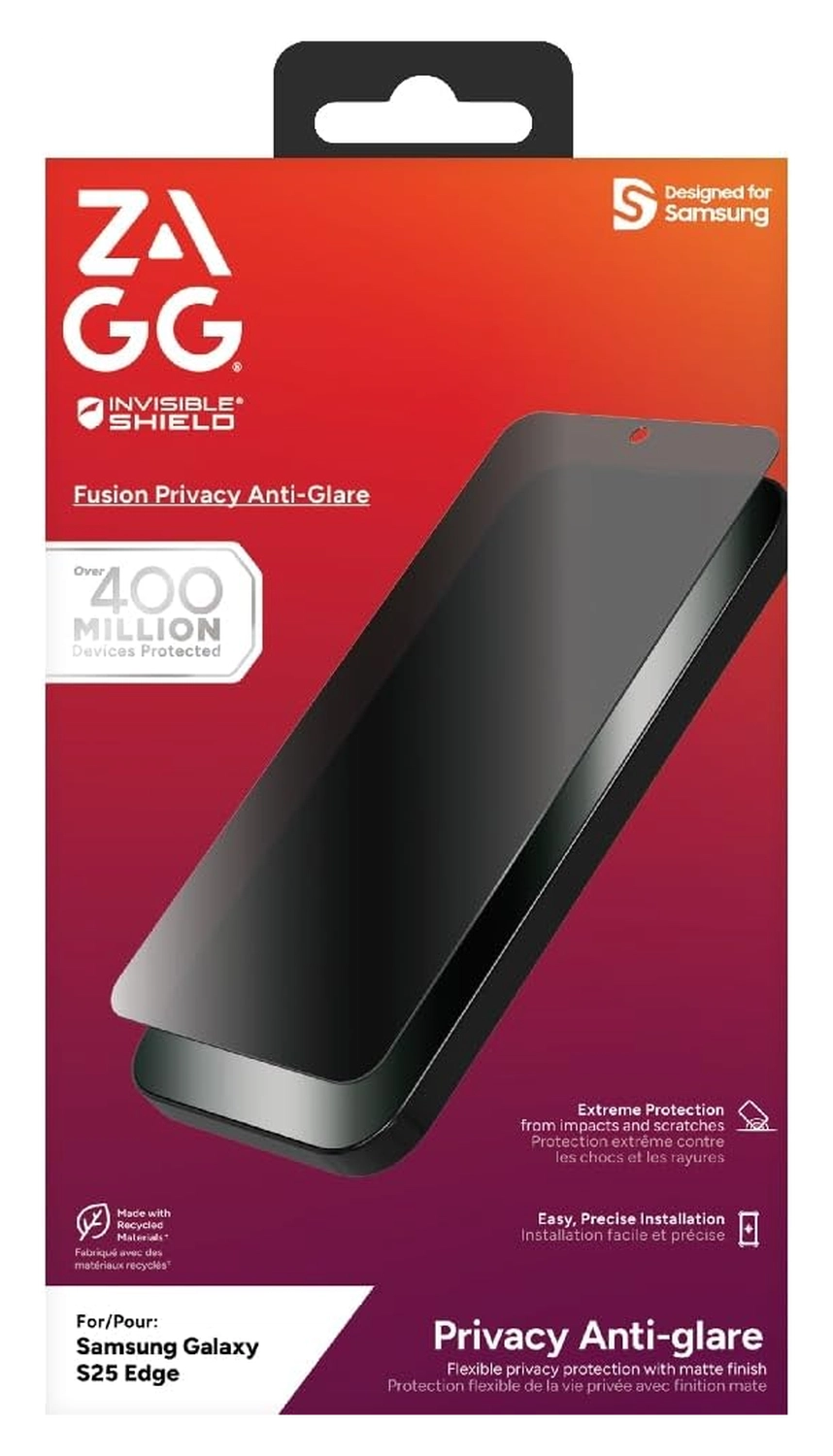 InvisibleShield Fusion Privacy Samsung Galaxy S25 Edge Screen Protector afbeelding 9