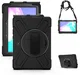 Samsung Galaxy Tab Active5 Pro Hoes Back Cover met Kickstand en Handriem Zwart afbeelding 2