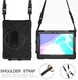 Samsung Galaxy Tab Active5 Pro Hoes Back Cover met Kickstand en Handriem Zwart afbeelding 6