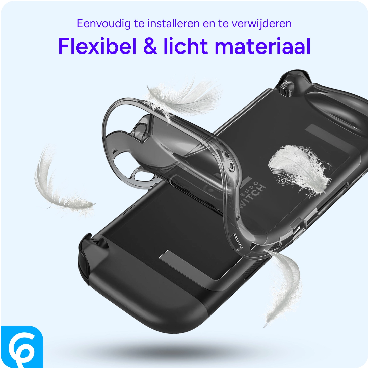 Nintendo Switch 2 Hoesje TPU Back Cover Case Transparant Zwart afbeelding 4
