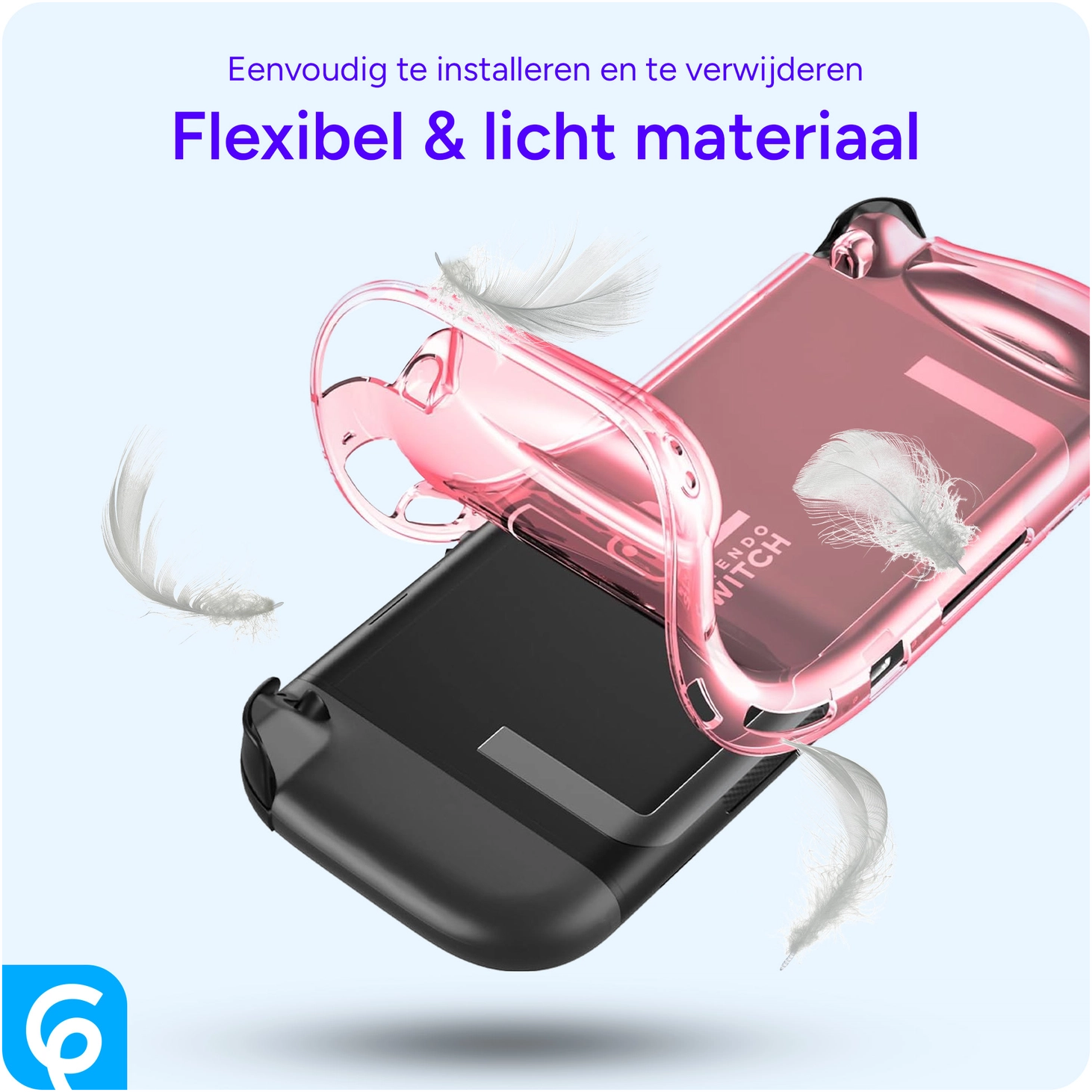 Nintendo Switch 2 Hoesje TPU Back Cover Case Transparant Roze afbeelding 4