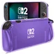 Nintendo Switch 2 Hoesje TPU Back Cover Case Transparant Paars
