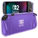 Nintendo Switch 2 Hoesje TPU Back Cover Case Transparant Paars