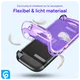 Nintendo Switch 2 Hoesje TPU Back Cover Case Transparant Paars afbeelding 4