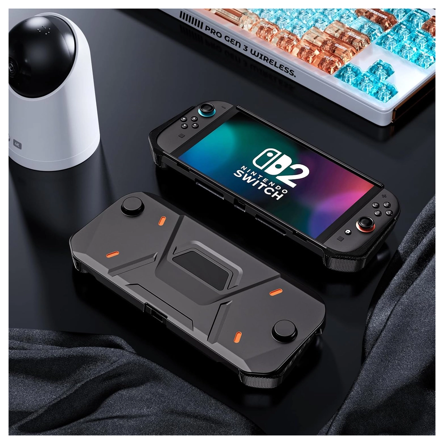 Nintendo Switch 2 Hoesje Beschermhoes Full Protect Case Zwart afbeelding 6