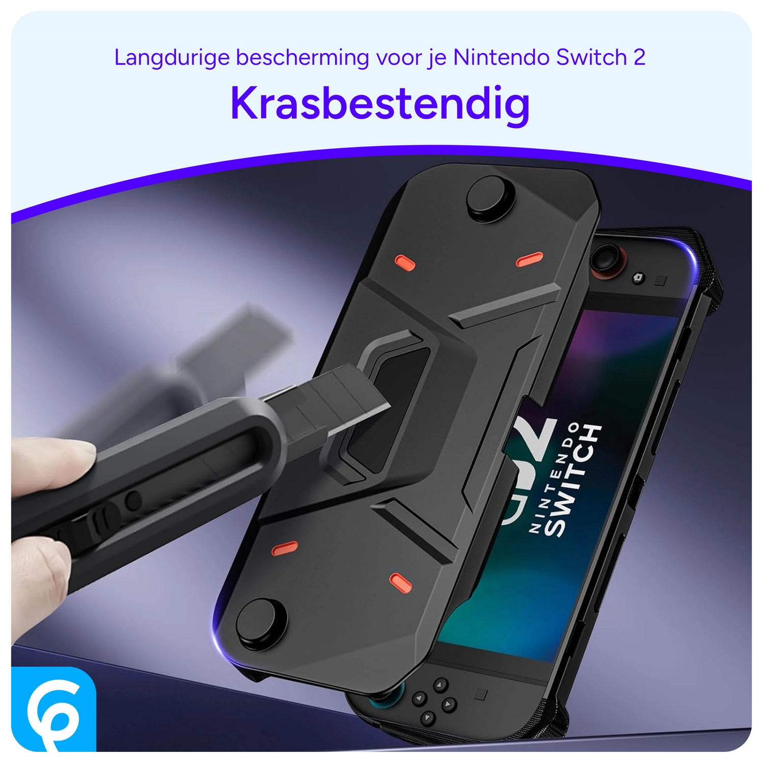 Nintendo Switch 2 Hoesje Beschermhoes Full Protect Case Zwart afbeelding 3