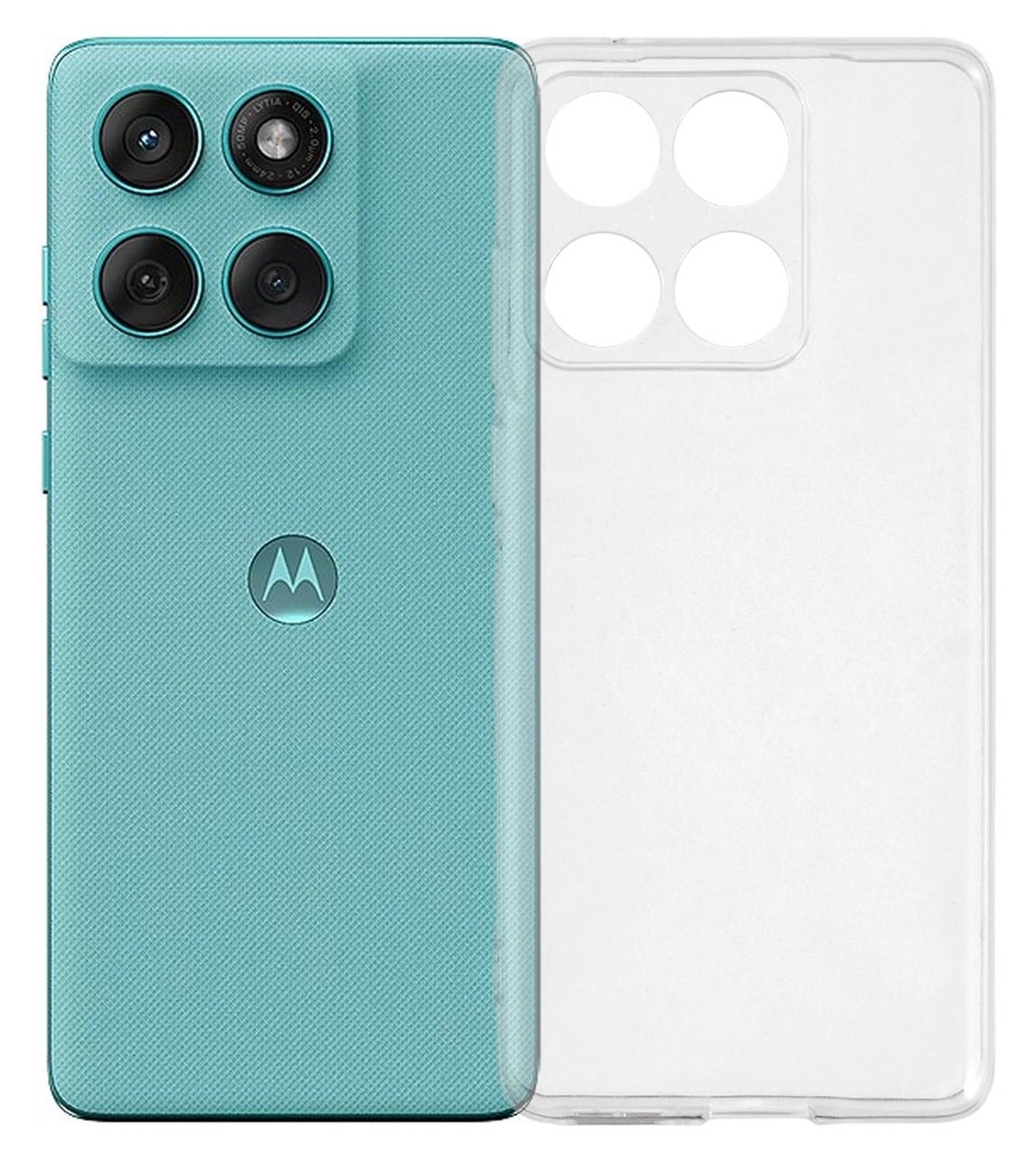 Motorola Edge 60 Fusion Hoesje Dun TPU Back Cover Transparant afbeelding 1