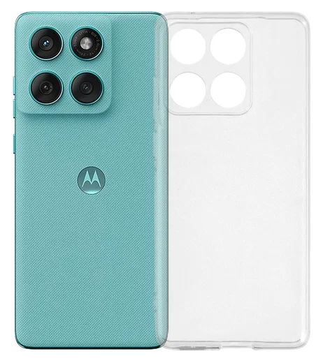 Motorola Edge 60 Fusion Hoesje Dun TPU Back Cover Transparant afbeelding 1