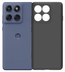 Motorola Edge 60 Fusion Hoesje Dun TPU Back Cover Matte Zwart afbeelding
