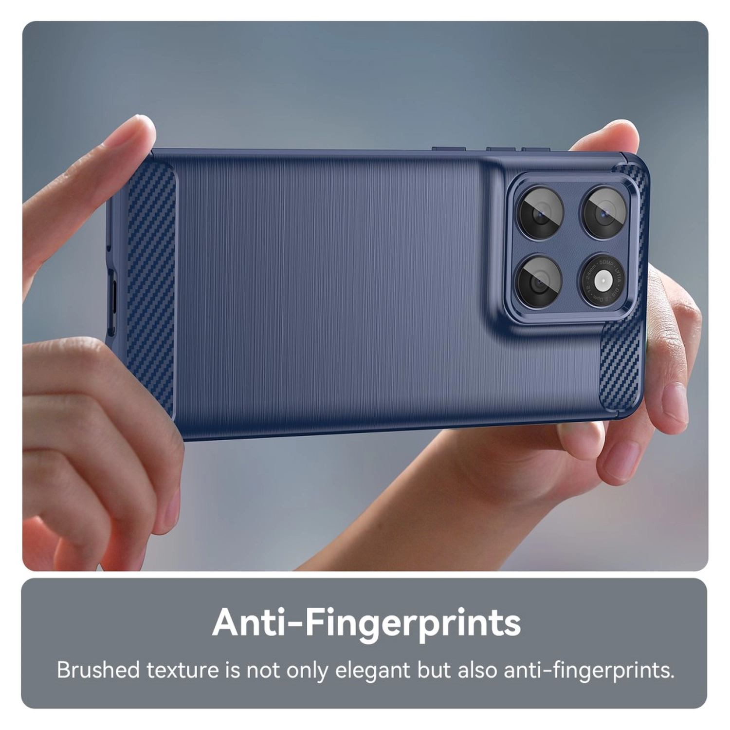 Motorola Edge 60 Fusion Hoesje Geborsteld TPU Flexibele Back Cover Blauw afbeelding 6