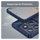 Motorola Edge 60 Fusion Hoesje Geborsteld TPU Flexibele Back Cover Blauw afbeelding 7