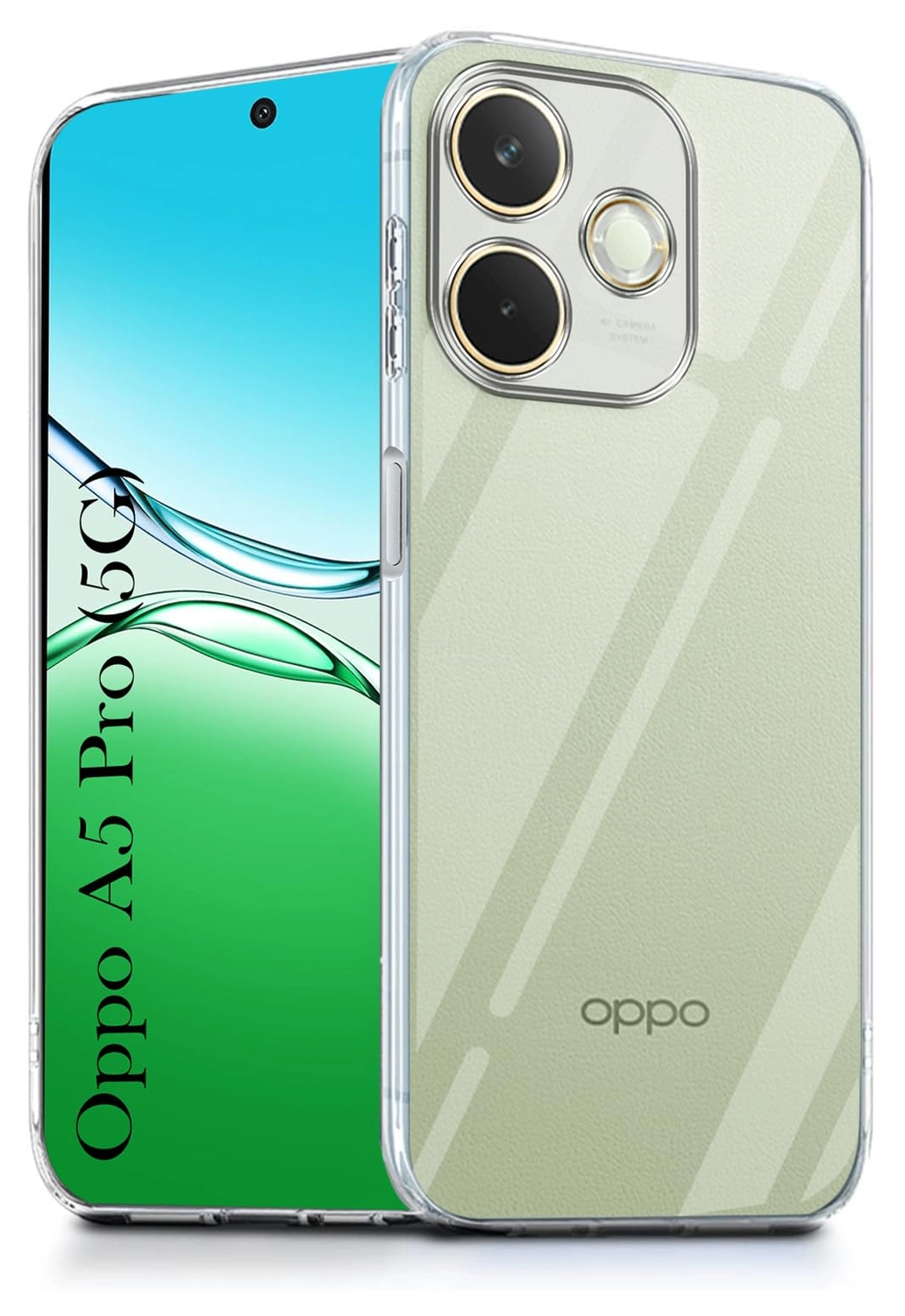 Oppo A5 Pro Hoesje Dun TPU Back Cover Transparant afbeelding 1