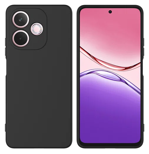 Oppo A5 Pro Hoesje Dun TPU Back Cover Matte Zwart afbeelding 1