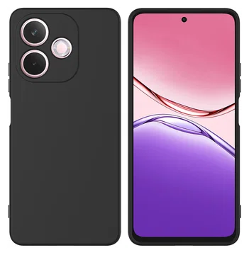 Oppo A5 Pro Hoesje Dun TPU Back Cover Matte Zwart