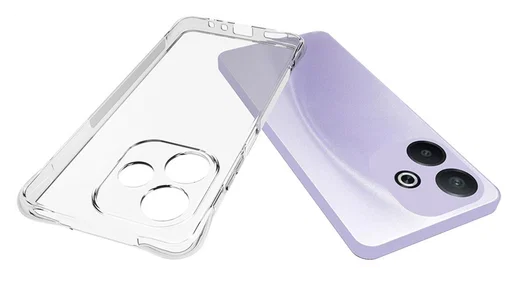 Oppo A5 Pro Hoesje Schokbestendig en Dun TPU Back Cover Transparant afbeelding 2