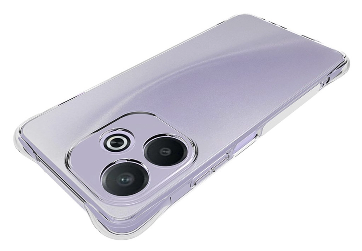 Oppo A5 Pro Hoesje Schokbestendig en Dun TPU Back Cover Transparant afbeelding 5