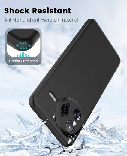 Xiaomi Poco F7 Ultra Hoesje Dun TPU Back Cover Matte Zwart afbeelding 2