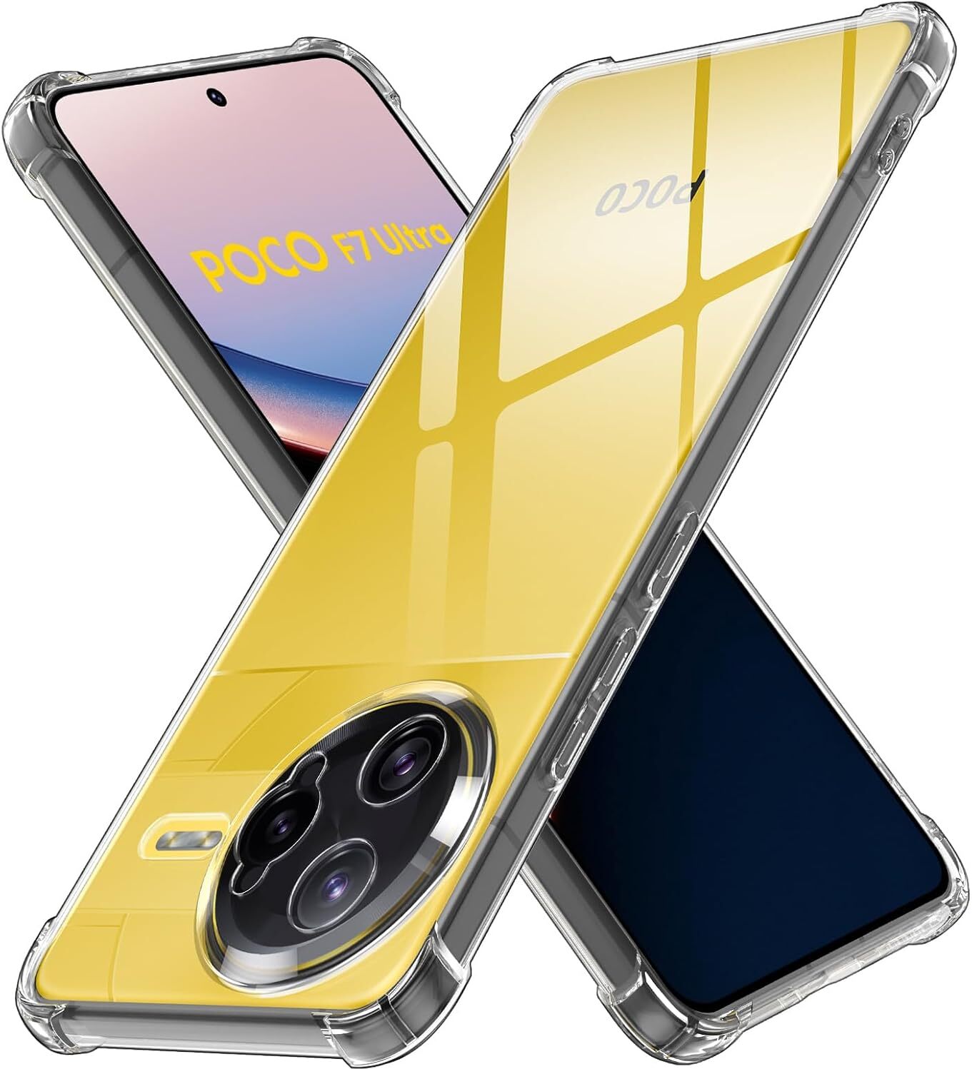 Xiaomi Poco F7 Ultra Hoesje Schokbestendig en Dun TPU Back Cover Transparant afbeelding 1