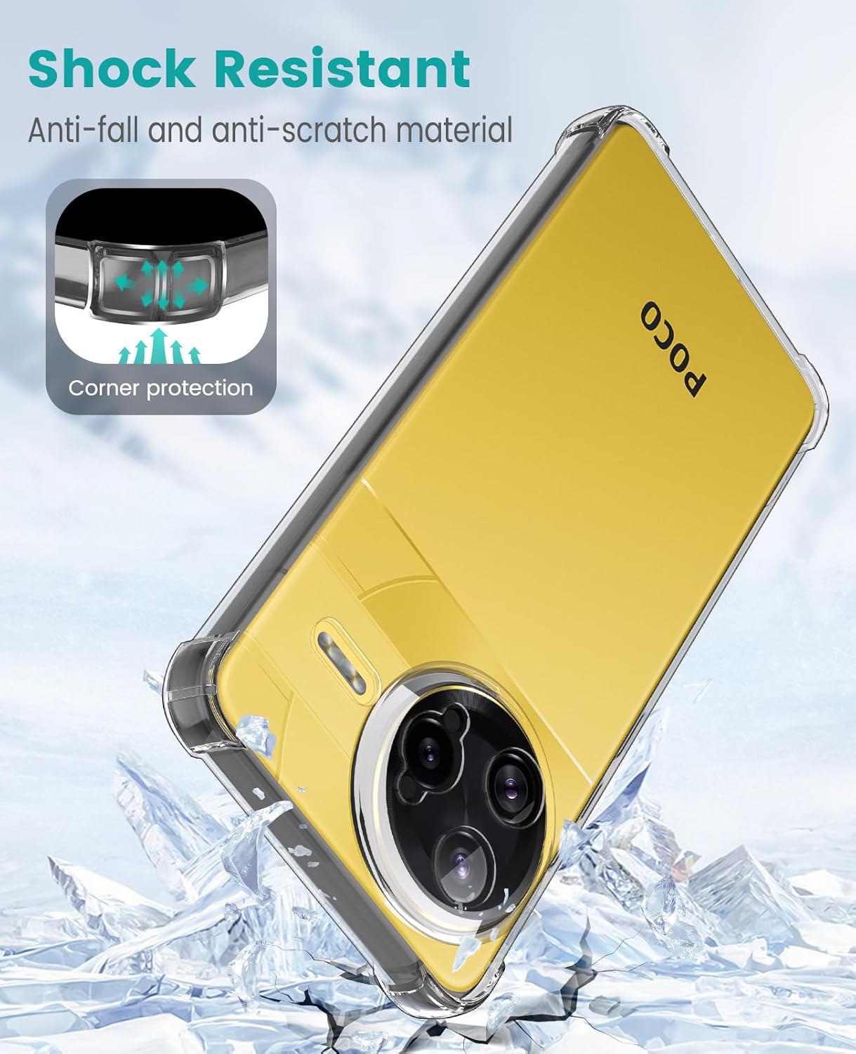 Xiaomi Poco F7 Ultra Hoesje Schokbestendig en Dun TPU Back Cover Transparant afbeelding 2