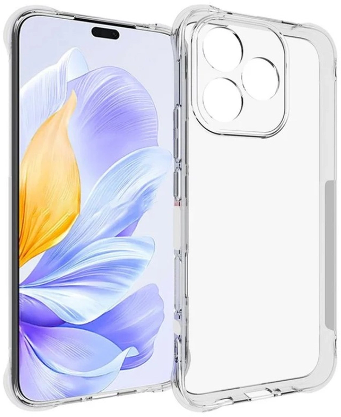 Honor 400 Lite Hoesje Schokbestendig en Dun TPU Back Cover Transparant afbeelding 1