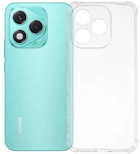 Honor 400 Lite Hoesje Schokbestendig en Dun TPU Back Cover Transparant afbeelding 2