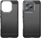 Honor 400 Lite Hoesje Geborsteld TPU Flexibele Back Cover Zwart afbeelding 2