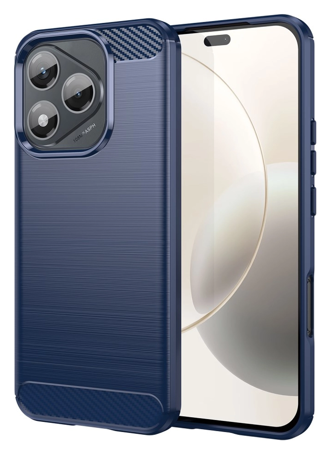 Honor 400 Lite Hoesje Geborsteld TPU Flexibele Back Cover Blauw afbeelding 1