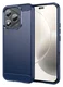 Honor 400 Lite Hoesje Geborsteld TPU Flexibele Back Cover Blauw