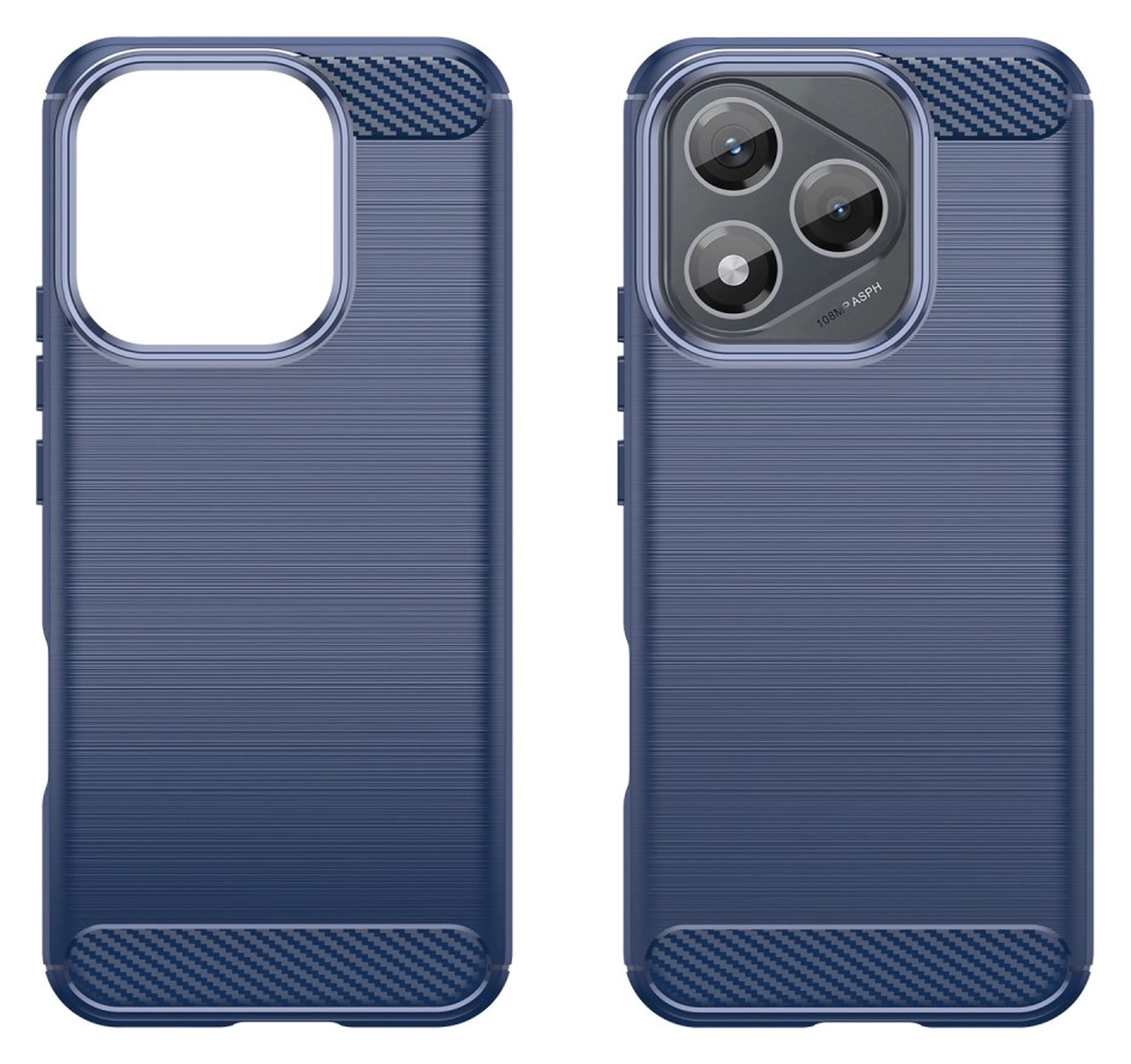 Honor 400 Lite Hoesje Geborsteld TPU Flexibele Back Cover Blauw afbeelding 2
