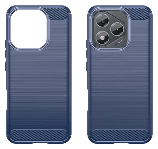 Honor 400 Lite Hoesje Geborsteld TPU Flexibele Back Cover Blauw afbeelding 2