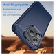 Honor 400 Lite Hoesje Geborsteld TPU Flexibele Back Cover Blauw afbeelding 4